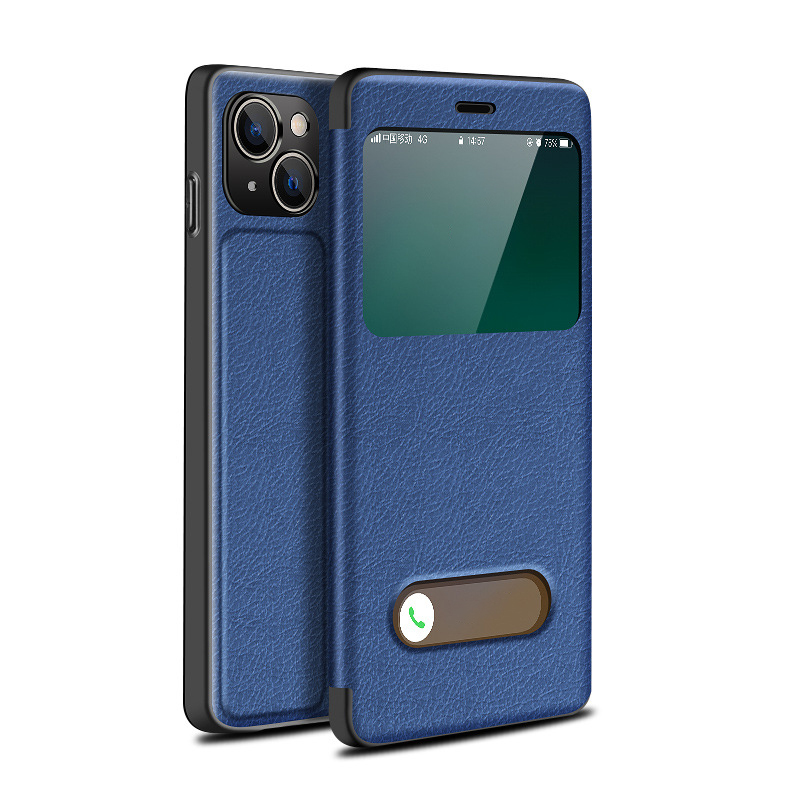 Flip Cover, Shockproof, Full Wrap Leather Phone Case